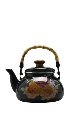 black bessarabia floral tea kettle